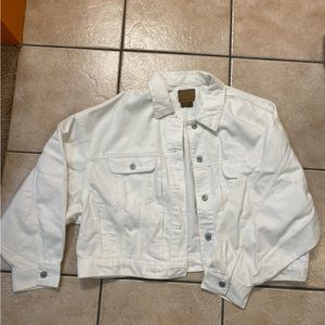 American eagle white denim jacket